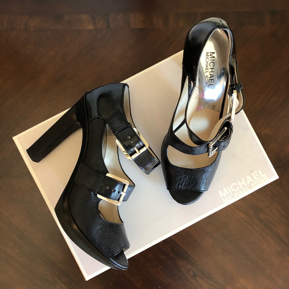 Michael Kors Leather Heels - Picture 2 of 4